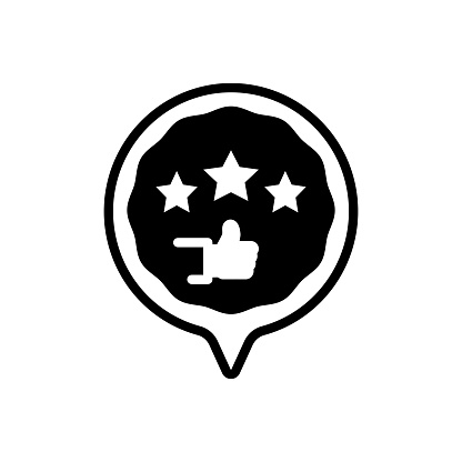 Icon for rated, evaluated, appraised, customer, review, rating, feedback, satisfaction, best, review