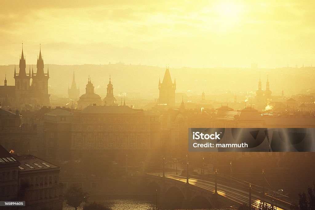 Panorama Pragi - Zbiór zdjęć royalty-free (Praga)