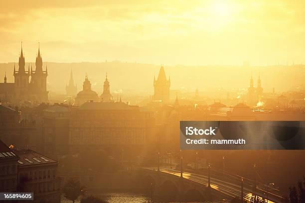 Panorama Pragi - zdjęcia stockowe i więcej obrazów Praga - Praga, Architektura, Brzask
