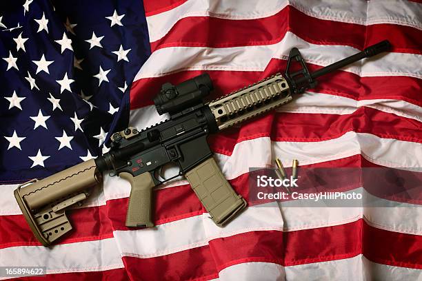 American Ar15 Stock Photo - Download Image Now - USA, Gun, AR-15