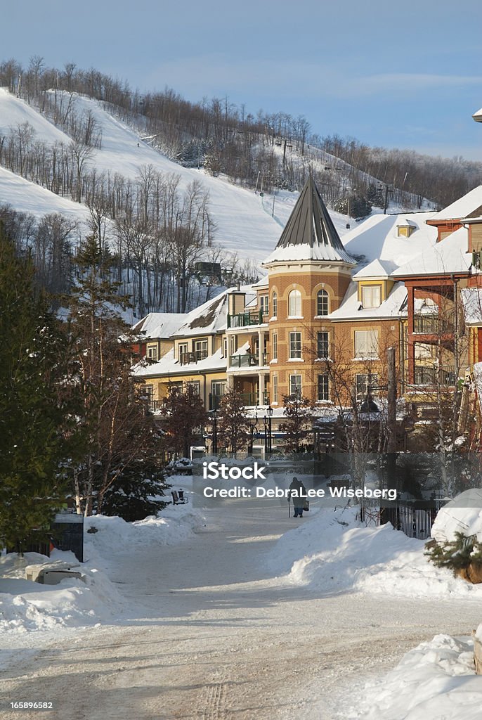 Mattina presto al Blue Mountain Resort - Foto stock royalty-free di Collingwood - Canada