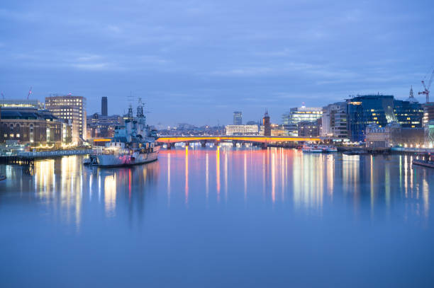 istock London Bridge and Southwark skyline at night 165897780