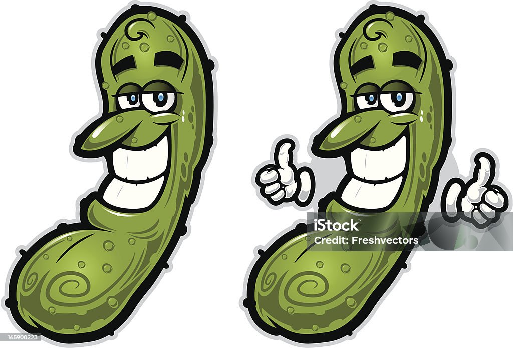 Rockin "Cornichon Illustration - clipart vectoriel de Aliment en saumure libre de droits