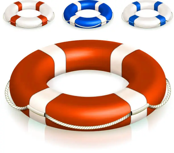 Vector illustration of Lifebuoy Collection