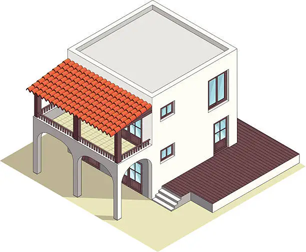 Vector illustration of House isometric