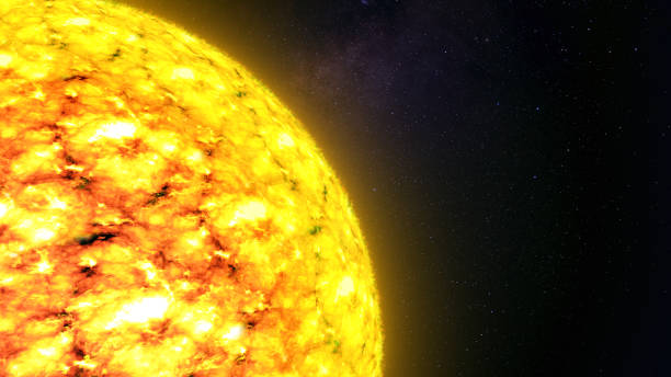 istock Bright Sun in Space against Starry Sky 1659009969