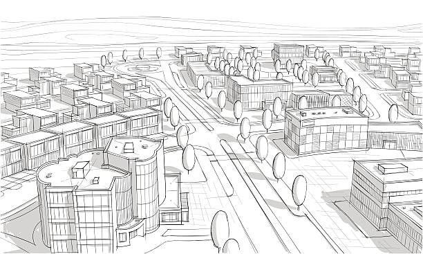istock A sketch of a city from above  165901963