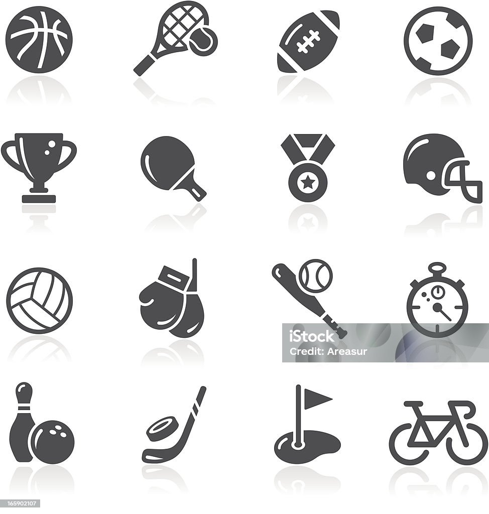 Iconos de deporte - arte vectorial de Ícono libre de derechos