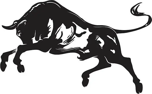 Vector illustration of Bull