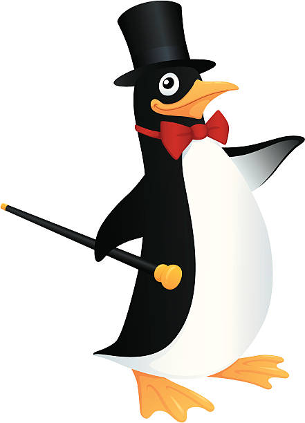 Penguin vector art illustration