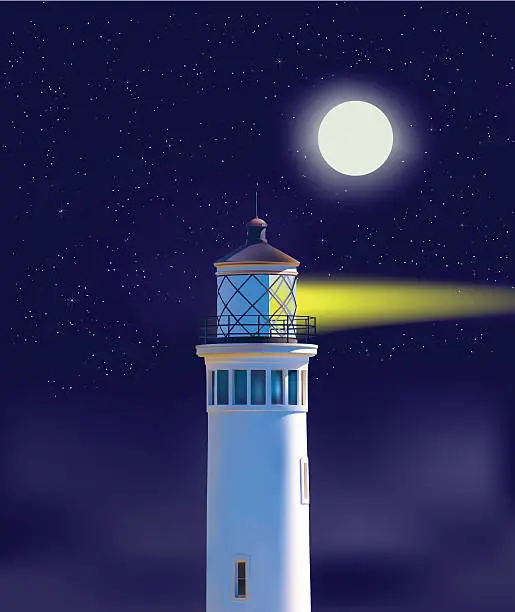 Vector illustration of Lighthouse -Vector Illustration