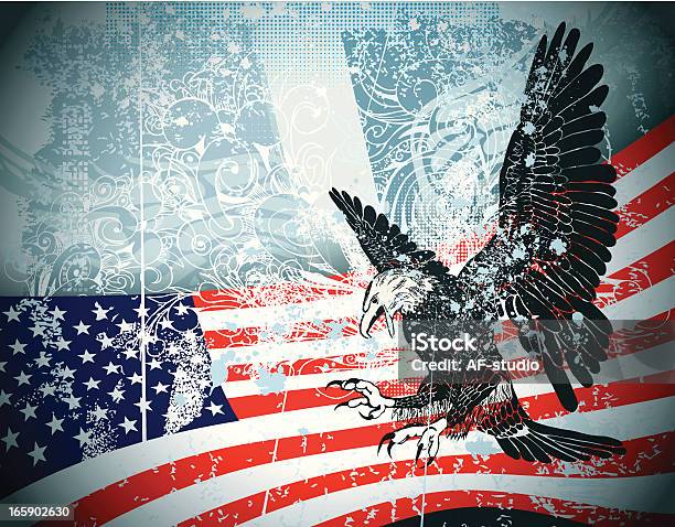 米国グランジ背景 - アメリカ国旗のベクターアート素材や画像を多数ご用意 - アメリカ国旗, ディストレス効果, 風化した
