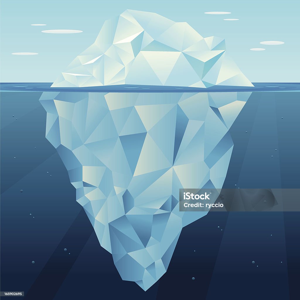 Iceberg vector - arte vectorial de Iceberg - Formación de hielo libre de derechos