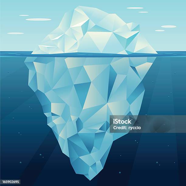 Ilustración de Iceberg Vector y más Vectores Libres de Derechos de Iceberg - Formación de hielo - Iceberg - Formación de hielo, Nivel de superficie, Debajo de