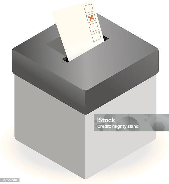Boletim De Voto Caixa Com Espaço Para Texto - Arte vetorial de stock e mais imagens de Boletim de Voto - Boletim de Voto, Caixa, Caixa de Verificação