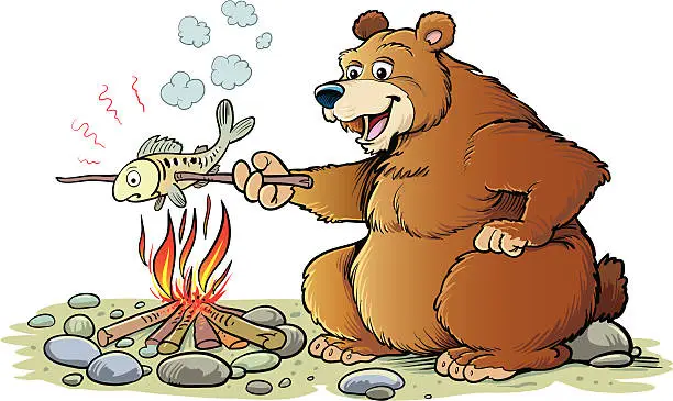 Vector illustration of Bear