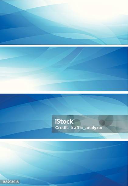 Banner - Immagini vettoriali stock e altre immagini di Astratto - Astratto, Blu, Brillante