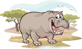 istock Hippo on the Savannah 165903227