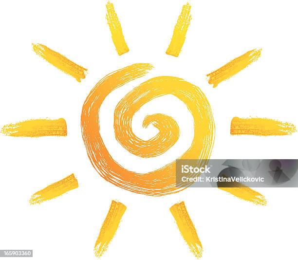 Sun - Immagini vettoriali stock e altre immagini di Astratto - Astratto, Clip art, Disegnare