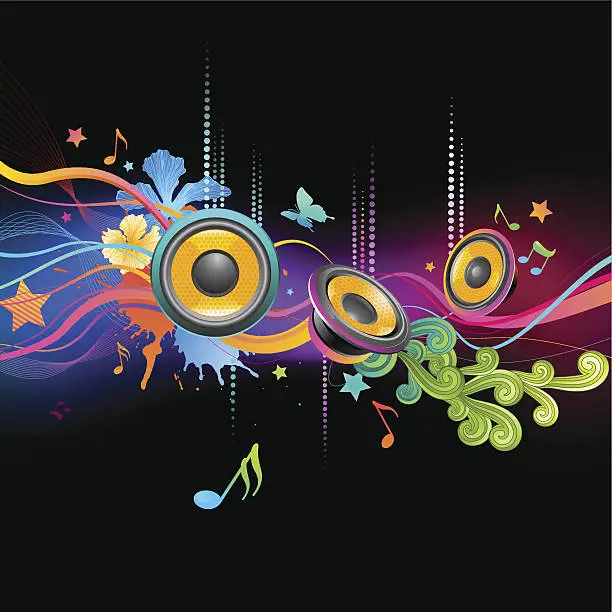 Vector illustration of Music Background