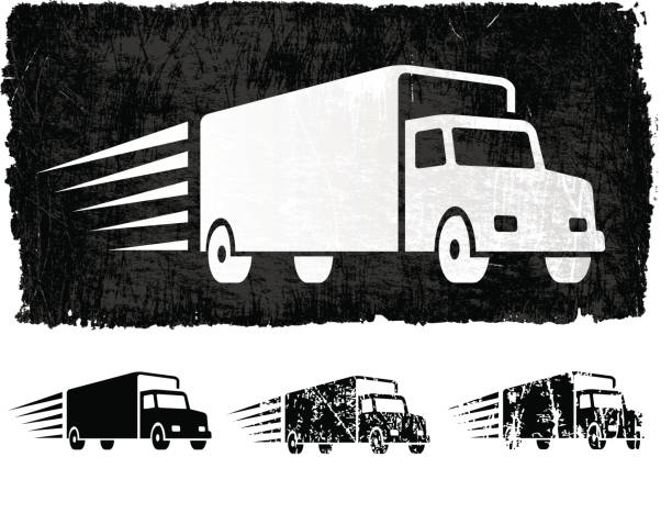 ilustrações, clipart, desenhos animados e ícones de transporte de mercadorias fundo de vetor royalty free - overnight delivery