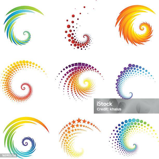 Design Elements Spirals Set Stock Illustration - Download Image Now - Abstract, Art, Arts Culture and Entertainment