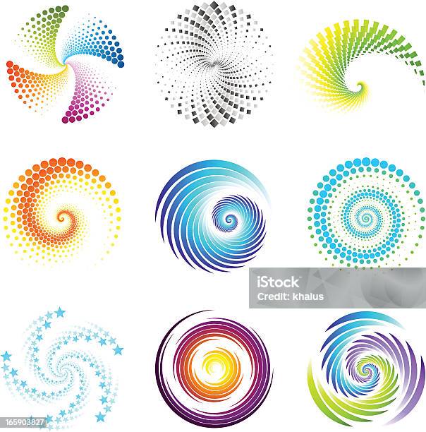 Design Elements Twirl Circle Stock Illustration - Download Image Now - Vector, Circle, Computer Graphic