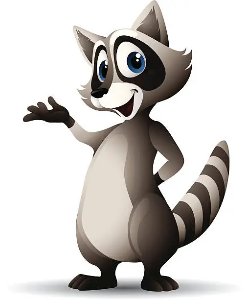 Vector illustration of Raccoon
