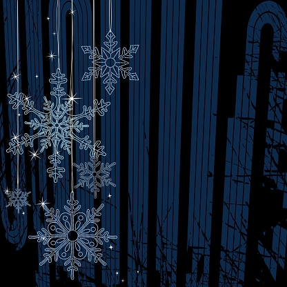 Vector illustration of a set of beaded snowflakes. High resolution jpg file included. Zoomed in for details.
