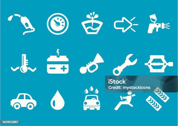 Auto Repair Icons Stock Illustration - Download Image Now - Driver - Occupation, Driving, Seat Belt