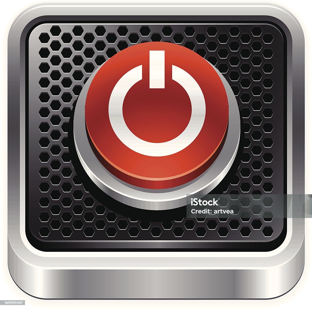 電源ボタン - 押しボタンのロイヤリティフリーベクトルアート