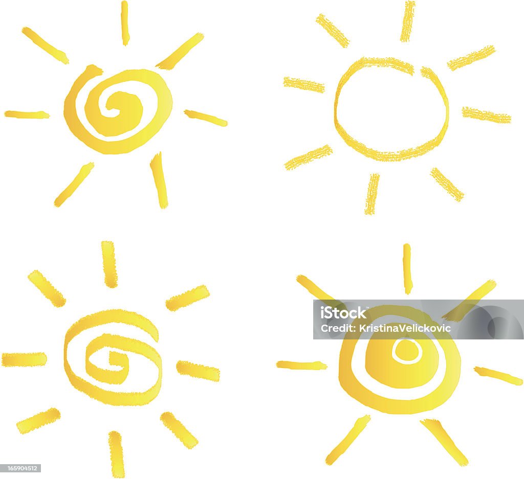 Sonne Symbole - Lizenzfrei Abstrakt Vektorgrafik