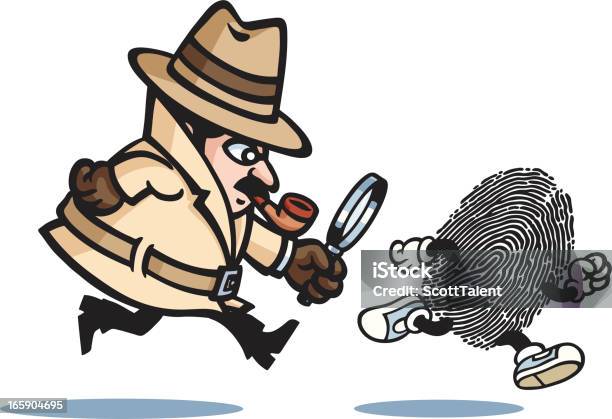 Detectives Running Stock Illustration - Download Image Now - Running, Cartoon, Crime Scene