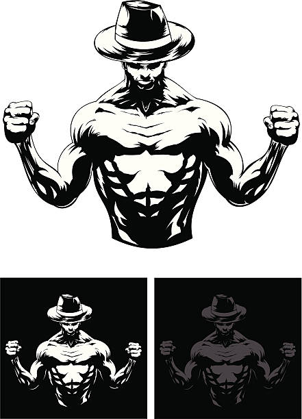누구요 요금보기 - wrestling human muscle muscular build strength stock illustrations