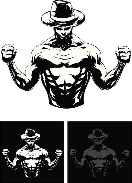 , кто затем - boxing macho men human muscle stock illustrations