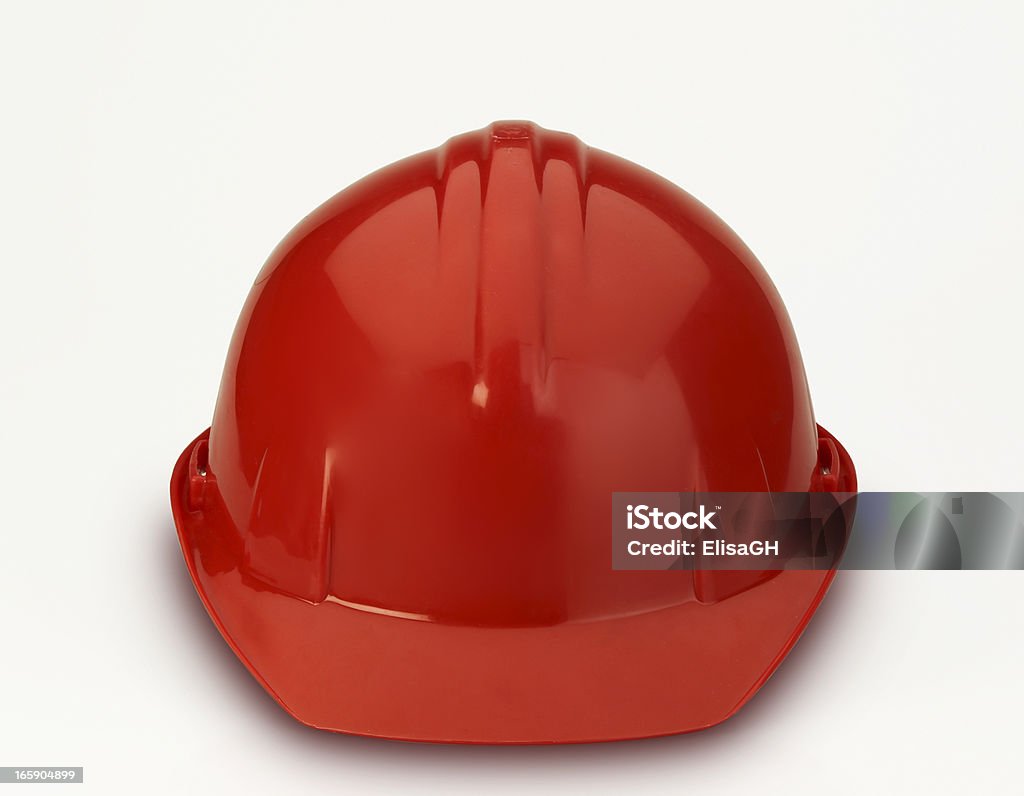 Konstruktion Schutzhelm - Lizenzfrei Rot Stock-Foto