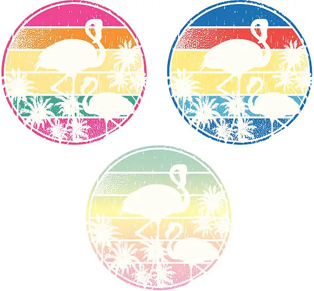 Vector illustration of miami emblem