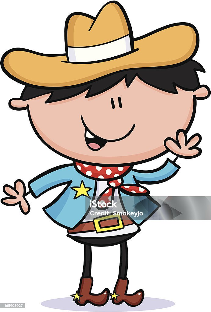 Cowboy kid A cool cowboy Adult stock vector