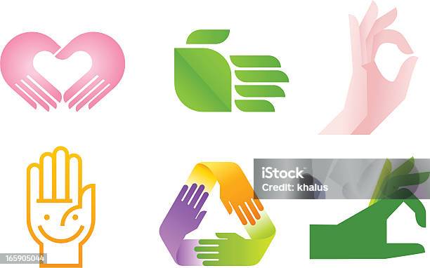 Hand Symbol Stock Illustration - Download Image Now - Recycling, Human Hand, Icon Symbol