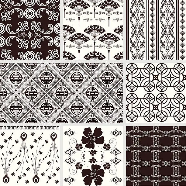 Vector illustration of Chinese Seamless Pattern