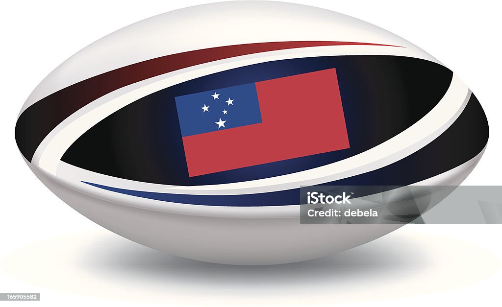 Ballon de Rugby Samoan - clipart vectoriel de Balle ou ballon libre de droits