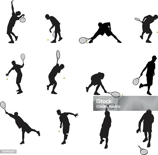 Courts De Tennis Vecteurs libres de droits et plus d'images vectorielles de Jouer - Jouer, Tennis, Adulte