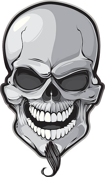 skull bones vector art illustration