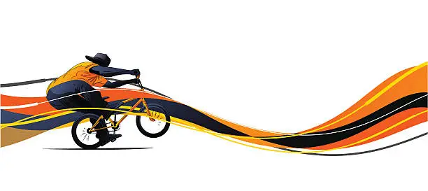 Vector illustration of BMX design