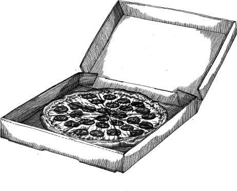 Pizza in the Box Drawing