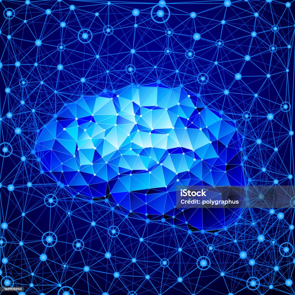 Cyber Gehirn - Lizenzfrei Nervenzelle Vektorgrafik