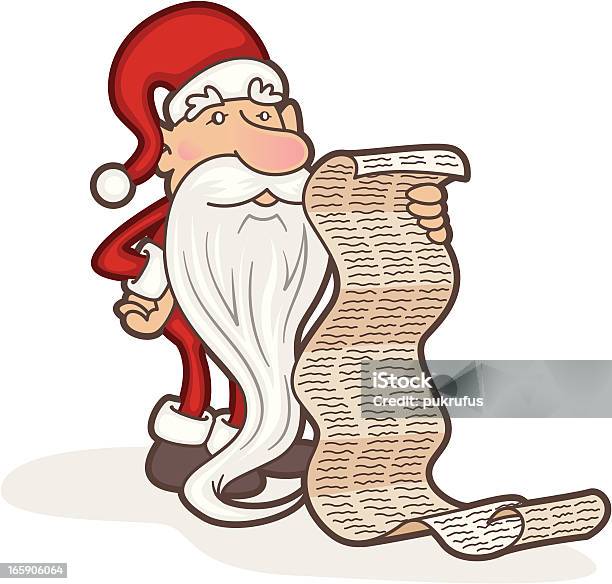 Santa List Vector Santa List Stock Illustration - Download Image Now - List, Santa Claus ...