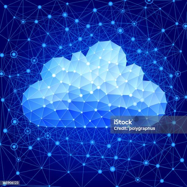 Il Cloud Computing - Immagini vettoriali stock e altre immagini di Cloud computing - Cloud computing, Astratto, Blu