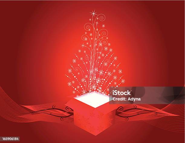 Abstract Red Gift Box Red Gift Box Stock Illustration - Download Image Now - Abstract ...