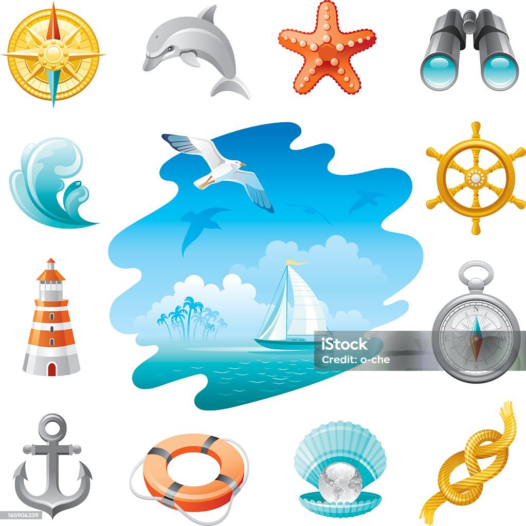 set di icone di navigazione - arte vettoriale royalty-free di Fumetto - Creazione artistica